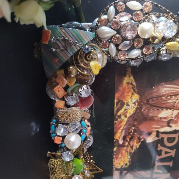 Jeweled Frame Vintage Marilyn Monroe Photo, Handmade, One of a Kind, Unique Gift - Picture 3 of 12